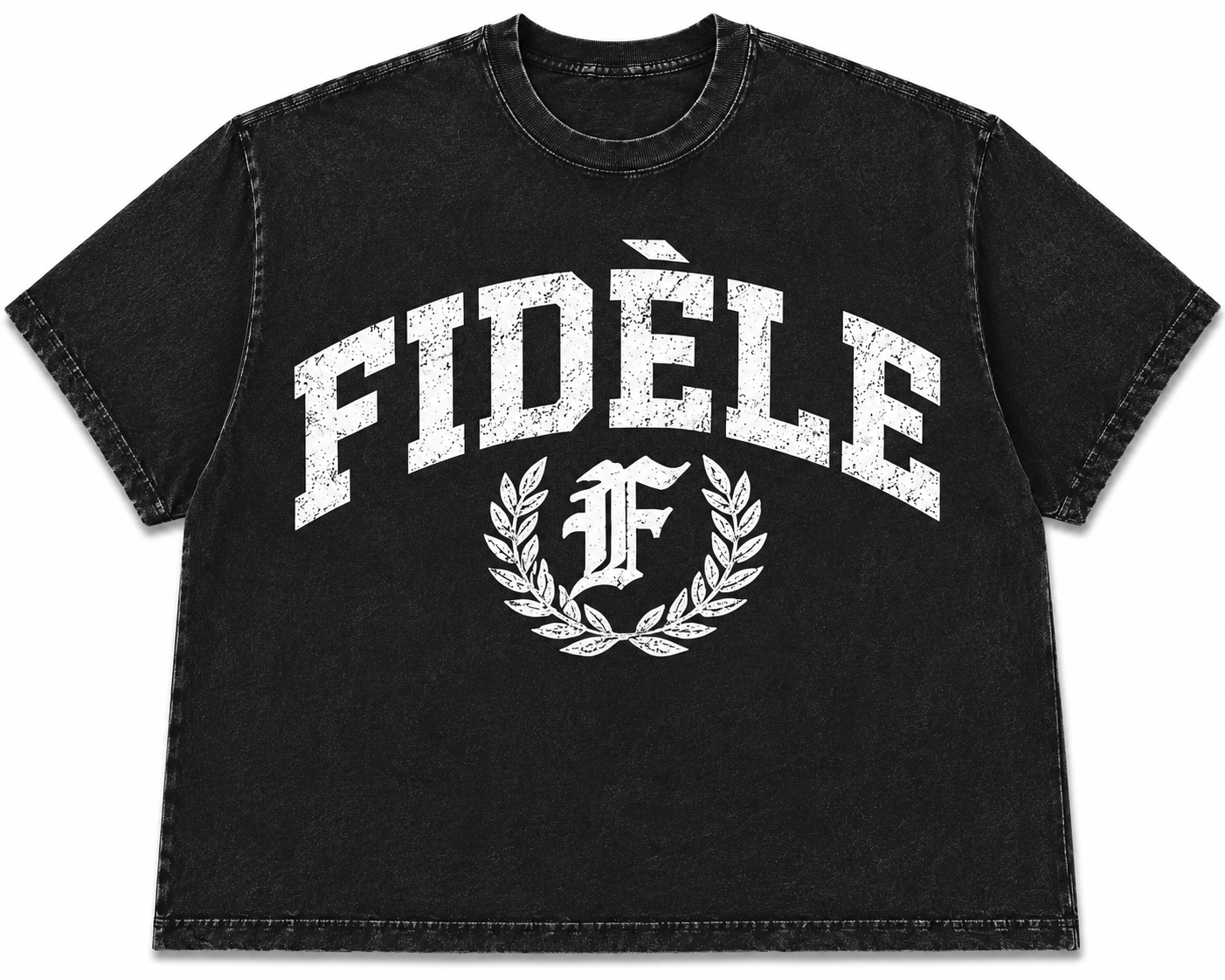 Black University Tee